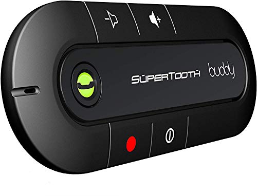 Supertooth Buddy - Kit de manos libres Bluetooth para coche, color negro