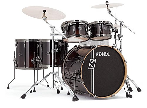 Tama ml52hlzbn de DMF Superstar Hyper de Drive Maple drumkit (Juego de 5 piezas de Drum Set, Hyper Drive Diseño, arce Caldera, acabado lacado) Dark Mocha Fade