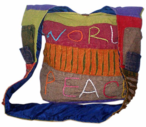 Unbranded Hippie Boho Multi Color del Himalaya Festival étnico, comercio justo bolsa de hombro