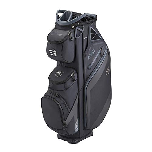 Wilson Staff Exo Cart Bag Bolsa, Capacidad para 14 Palos de Golf, 2.3 kg, Unisexo-Adulto, Negro, Talla única