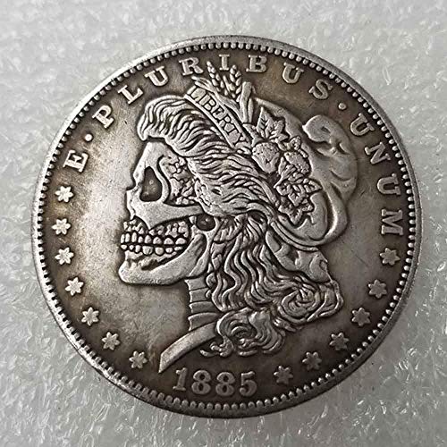 YunBest Best Morgan Silver Dollars – Moneda de níquel Hobo – 1885 Moneda de colección-Plata Dólar USA Old Morgan Dollar BestShop