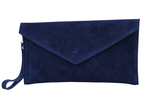 AMBRA Moda - Bolso de hombros de mujeres ( 32 x 2 x 17 cm), azul marino