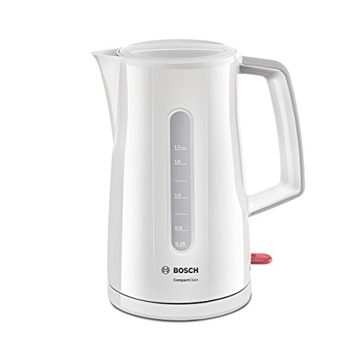 Bosch TWK3A011 Hervidor de Agua, 1.7 litros, 2400 W, Color Blanco