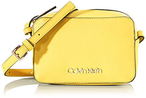 Calvin Klein - Ck Must Camerabag Cav, Bolsos bandolera Mujer, Amarillo (Scuba Yellow), 1x1x1 cm (W x H L)