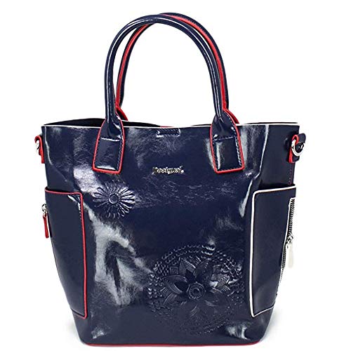 Desigual Pop Vinil Shibuya Hand Bag Navy