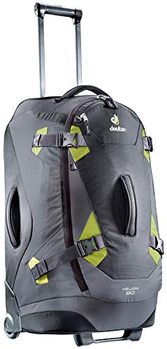 Deuter Helion Mochila, Unisex Adulto, Negro (Black/Moss), 75x40x36 cm (80l)