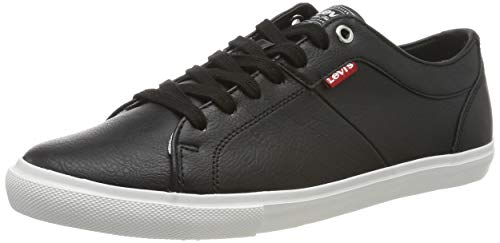 Levi's Woods, Zapatillas para Hombre, Negro (Noir Regular Black), 40 EU