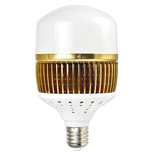 MENGS CL-Q100W - Bombilla LED (100 W = 800 W, aluminio fino + cubierta para PC, luz blanca cálida, 13.000 lm, AC 85-265 V)