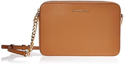 Michael Kors Crossbody, Bolso bandolera para Mujer, Marrón (Acorn), 15x10x5 cm (W x H x L)