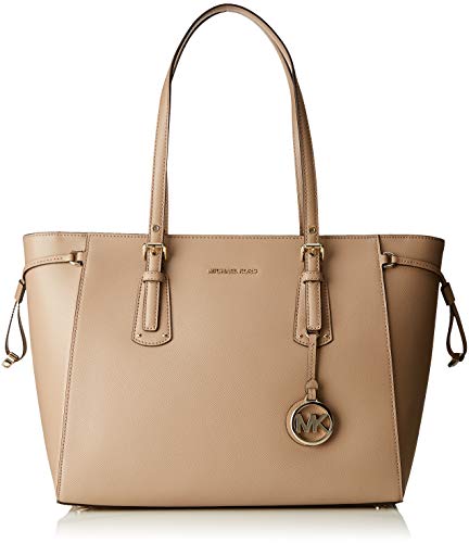 Michael Kors - Voyager, Bolsos totes Mujer, Gris (Truffle), 18x10x28 cm (W x H x L)