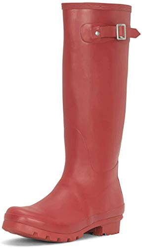 Mujer Original Alto Llanura Nieve A Prueba Agua Invierno Botas De Goma - DRE39 - ABL0029