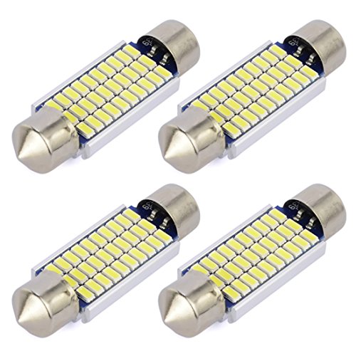 Safego 4x C5W LED Blanca 41mm 30-SMD-3014 211-2 578 Bombilla Festoon Interior del Coche 6000k