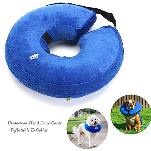 ShinyAmber - Cubierta para la Cabeza del Cono de la Mascota, Lavable, para recuperación Inflable, Collar para Cachorro de Mascota, Borde de Collie Spaniel