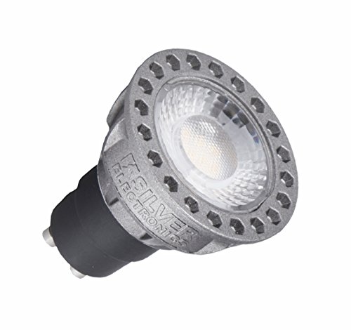Silver Electronics LED Compact Dicroica GU10, 8 W, Gris, 3 x 5 x 5.6 cm