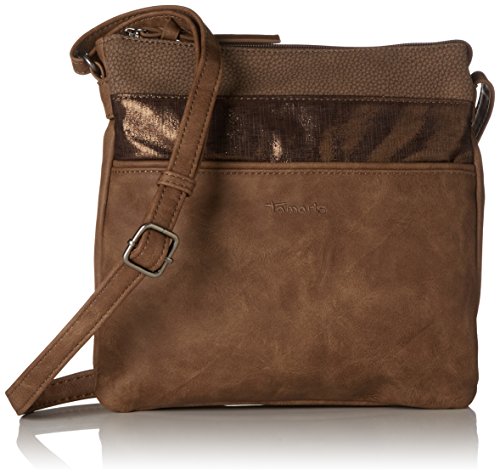 Tamaris - Khema Crossbody Bag, Bolsos bandolera Mujer, Braun (Brown Comb.), 2x24x25 cm (B x H T)