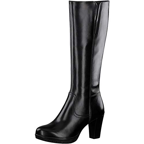 Tamaris Mujer Botas 25592-33, señora Botas clásicas, Botas de Mango Largo,tacón Alto,Sexy,Femenino,Black,38 EU / 5 UK