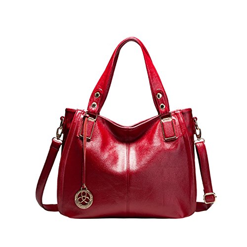 Tisdaini Bolsos de Mano Mujer Bolsos Bandolera Moda Gran Capacidad Cuero Suave Bolsos Totes Shoppers y Bolsos de Hombro