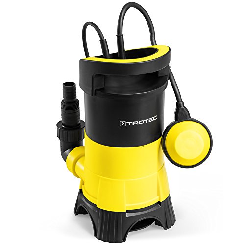 TROTEC Bomba Sumergible para Agua residuales TWP 4025 E (0,4 kW), MAX. 7500 l/h, 5 m Altura de impulsiòn MAX, Tamaño de Grano: 5 mm