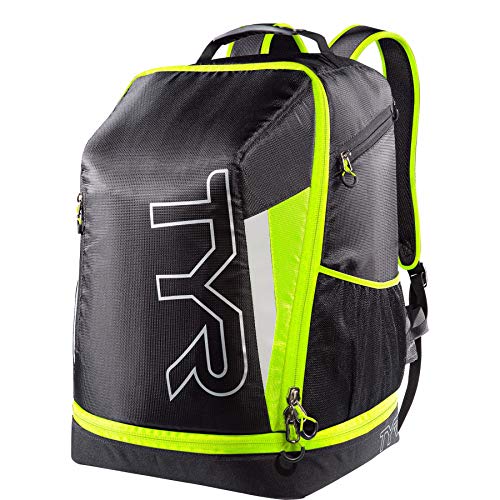 TYR  Apex - Mochila bolsa de triatlón, Unisex , Negro/Amarillo