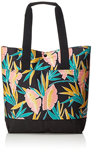 Vans Sophia II Tote - Bolsa de playa (46 cm, 17 L), color negro tropical