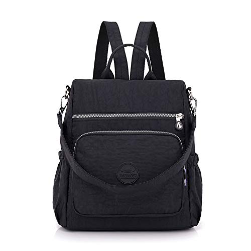 WEILLCCE Bolsos para Mujer Mochila de Mujer Mochila Impermeable de Nylon Bandolera Doble Bolsos de Hombro Doble para Las Mujeres de la muchedumbre