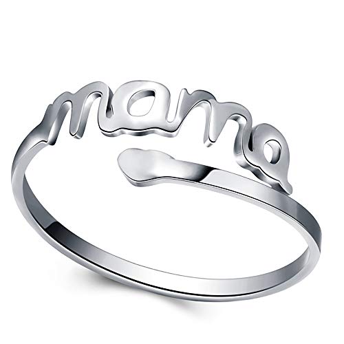 24 JOYAS Anillo Ajustable Amor de Madre para Mujer, para Las mamás más queridas