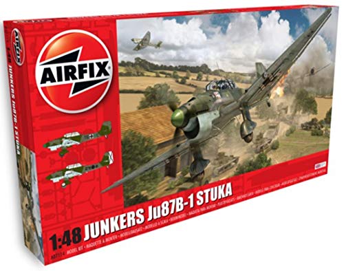 Airfix- Kit de modelismo, avión Junkers Ju87B Stuka (Hornby A07114)