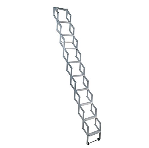 Alufix 1502-006 - Escalera para áticos (tamaño: 11 Tread)