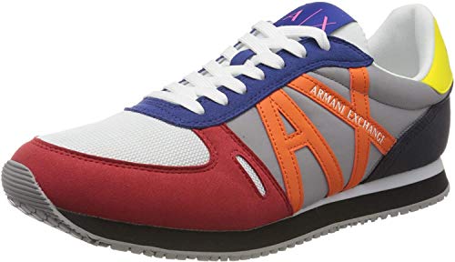 Armani Exchange Sneaker, Zapatillas para Hombre, Multicolor (Multicolor K492), 42 EU