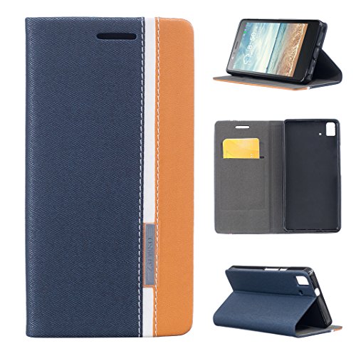 Asnlove Aquaris E5 4G LTE / E5s Funda Libro de Cuero con Tapa, Flip Case Libro de Lona Impresión, Soporte Plegable, Ranuras para Tarjetas y Billetera para BQ Aquaris E5 4G LTE / E5s