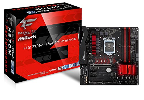 Asrock 90-MXB3E0-A0UAYZ - Placa Base (Fatal1ty H270m Performance, 1151 (K), H270, Matx)