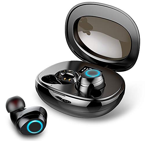 Auriculares Bluetooth Inalámbricos Deportivos Auriculares In-Ear 5.0 Impermeable IPX7 Auto-On/Off Emparejamiento Auriculares estéreo 6D,Compatible con Dispositivos Que admiten Bluetooth