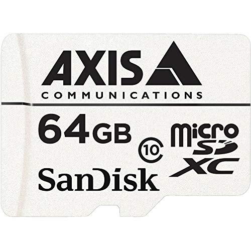 Axis Surveillance Card Memoria Flash 64 GB MicroSDXC Clase 10 - Tarjeta de Memoria (64 GB, MicroSDXC, Clase 10, 20 MB/s, Blanco)