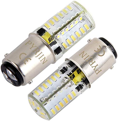 Bombillas Ba15d led 12v 5W, 400Lm, PYRJIN Base De Bayoneta De Doble Contacto, Blanco Fresco 6000K Bulb Equivalentes HalóGenas De 35W, Para Interior Rv IluminacióN barca. (2 Piezas)