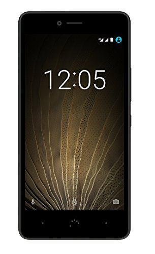 BQ Aquaris U Lite - Smartphone de 5'' (WiFi, Bluetooth 4.2, Qualcomm Snapdragon 425, Quad Core, 16 GB de Memoria Interna, 2 GB de RAM, cámara de 8 MP, Android 6.0.1 Marshmallow) Negro y Gris Grafito