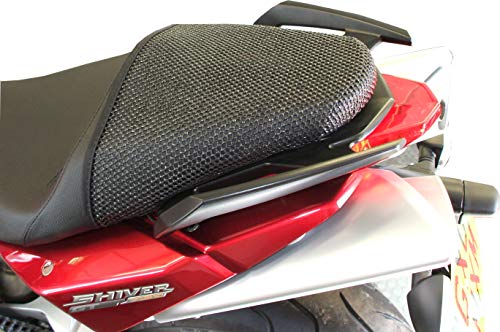 Cubierta TRIBOSEAT para Asiento Antideslizante Accesorio Personalizado Negro Compatible con Aprilia Shiver 750 (2008-2016)