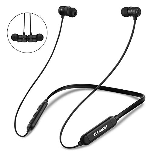 ELEGIANT Auriculares Bluetooth 5.0 Deportivos, Inalámbricos IPX7 Impermeable para Deporte CVC 6.0 con Micrófono Manos Libres para iOS Android Música Correr Bicicleta Viajar Running Gimnasio, ECC