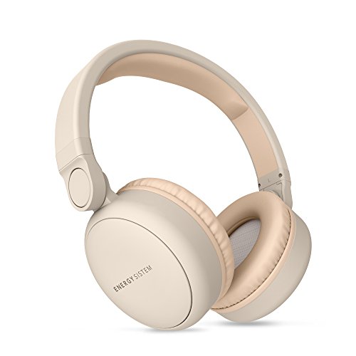 Energy Headphones 2 Auriculares inalámbricos con Bluetooth (Circumaural, Plegable, bateria Recargable,Audio-in) Beige