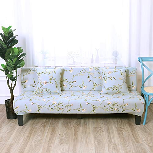 Estiramiento universal sin apoyabrazos flor todo incluido Sofá cama de idioma Yan Mi longitud dedicada entre 150 ~ 185 cm,Fundas de sofá Funda para sofá elástica elástico Mascota Perro sofá Pantalla