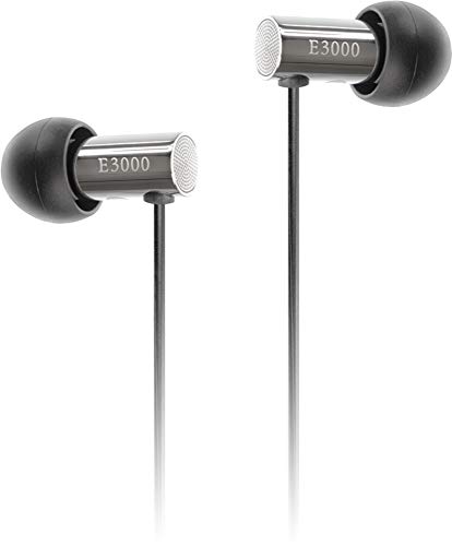 Final E3000 - Auriculares intraural aislantes – Acero Inoxidable Mic & Non-Mic Sin micrófono Plata