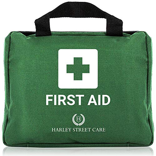 Harley Street Care Kit Profesional de Primeros Auxilios/Kit de Emergencia de 103 Piezas. Kit de Primeros Auxilios Completo, Premium, Compacto y Duradero