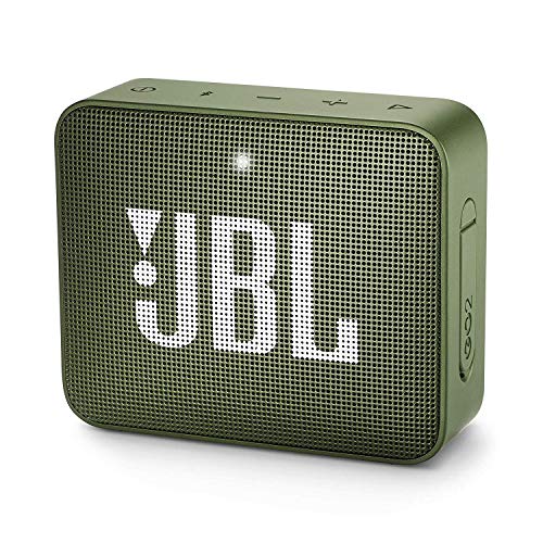 JBL GO 2 - Altavoz inalámbrico portátil con Bluetooth, resistente al agua (IPX7), hasta 5 h de reproducción con sonido de alta fidelidad, verde