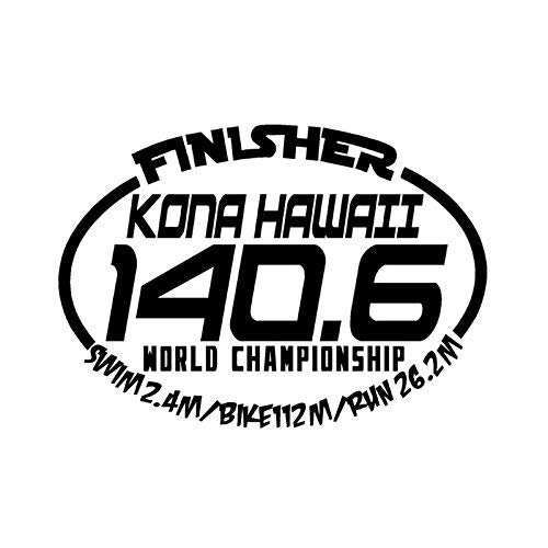 Pegatina de vinilo para coche (15,5 x 10,9 cm), diseño de Ironman Triatlón Campeonato del Mundo Kailua Kona Hawaii