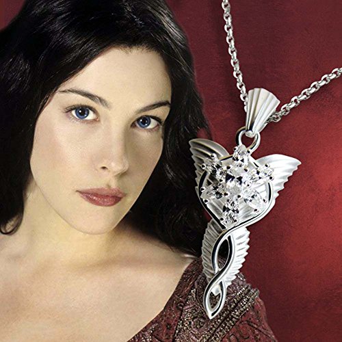 Pequeño diseño de Arwen Estrella de plata 925 auténtica/de señor de los anillos - - con 50 cm de cadena de plata 925 /-