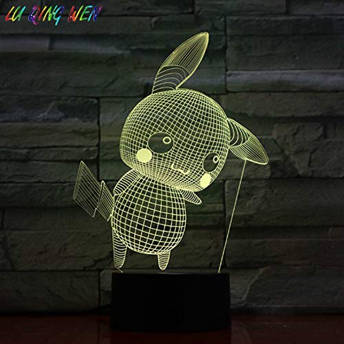 Pokemon Go Pikachu Figura Night Light Festival Decoración del dormitorio Pikachu