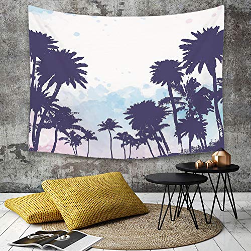 Tapestry,Hippie Tapiz,tapiz de pared con decoración para el hogar,Decoración del apartamento, Miami South American Plant Forest Tropic Nat,para picnic Mantel o Toalla de Playa redonda 150 x 200 cm