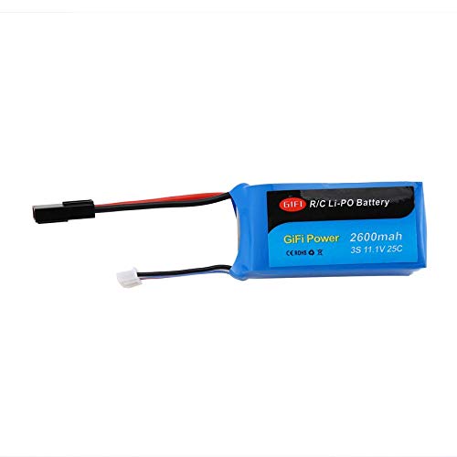 VCB Batería Recargable de 11.1V 2600mAh LiPo Batería para Parrot AR Drone 1.0 y 2.0 - Azul