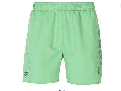 ARENA B Fundamentals Logo Boxer, pantalón de Playa para niño, Niños, 000662_670_12-13, Verde (Green), 12-13 años