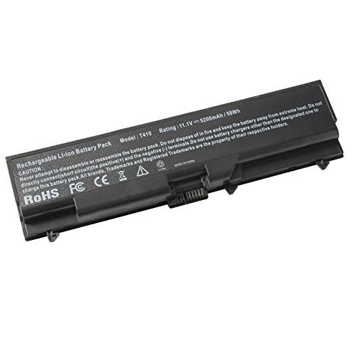 ARyee Batería para Laptop Compatible con Lenovo IBM Thinkpad E40 E50 E420 E425 E520 E525 T410 T410i T420 T510 T510i (5200mAh 11.1V)