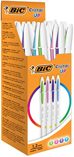 BIC Cristal UP, Pack De 20 Bolígrafos, Surtidos